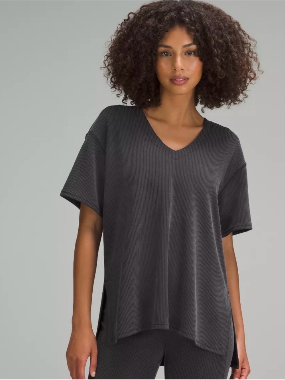 lululemon NWT Ribbed Softstreme Relaxed-Fit T-Shirt. Size 6